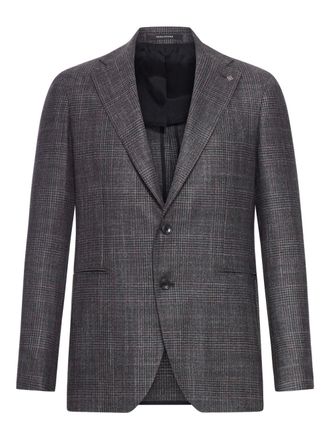 Tagliatore checked-print two-button blazer - Black