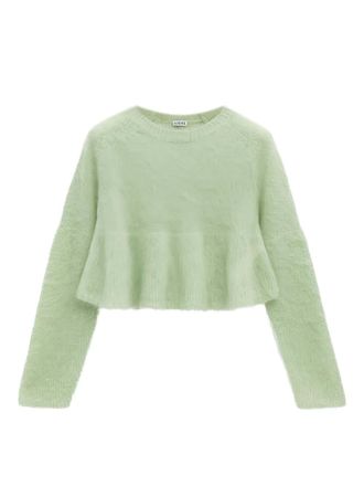 Loewe peplum-hem sweater - Green