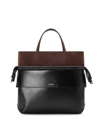 Loewe Small Switch Tote Bag In Calfskin And Suede