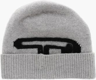 Diesel Wool K-PEEL Beanie with Contrast Monogram size Unica