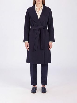 Max Mara S Max Mara Cappotto a vestaglia in lana vergine con cintura
