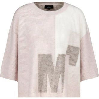 Monari Truien & Vesten, Dames, Roze, M, Ronde hals gebreid
