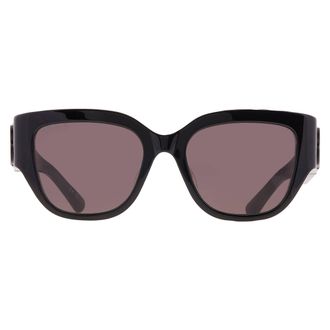 Balenciaga Grey Butterfly Ladies Sunglasses BB0323SK 001 55