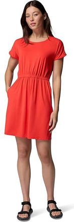 Columbia Chill Rivertm Short Sleeve Dress Womens Dress Poppy Red : 2XL, Elastane/Polyester