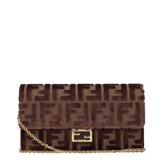 Fendi Damess Etui Stof Bruin/Chocolade