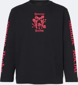 Simone Rocha Printed cotton jersey T-shirt