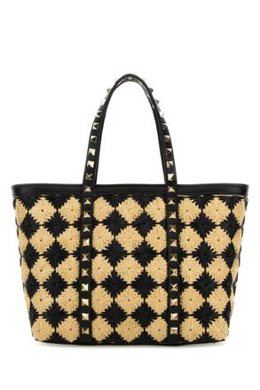 Valentino Garavani Natural Rockstud Mini Tote
