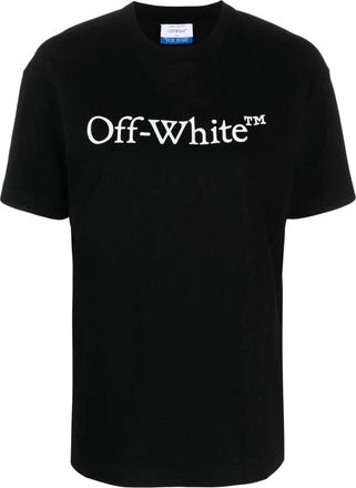 Off-white Big Logo Bookish T-Shirt - Dames - T-shirts - Zwart - XS - Katoen - Tops