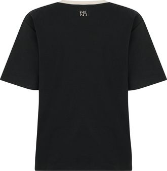 Max Mara Womens T-Shirt Crew Neck Cotton Black T-Shirts & Jerseys