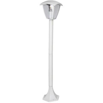 Trade Shop Trade Shop - L&aacute;mpara De Jard&iacute;n L&aacute;mpara De 86 Cm Para La Calzada Con E27 Ip44 819pb-b860 Ataque - Blanco