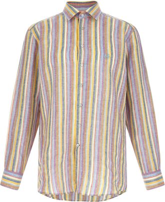 Etro Striped Linen Shirt - Multicolor