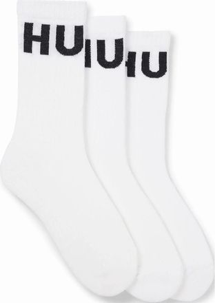 HUGO BOSS Mens 3 Pack of Iconic Socks - White - Size: 9/9.5/11.5/11/10.5/10/12
