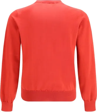 Brunello Cucinelli Mens Sweater Cotton Fragola+nebbia