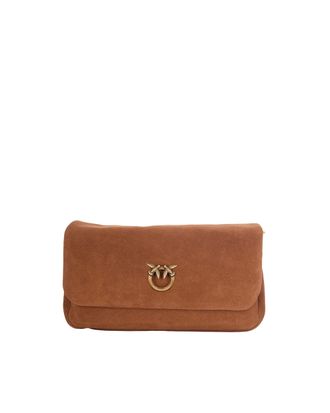 Pinko Soft Suede Baguette Shoulder Bag