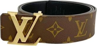Louis Vuitton Pre-owned Belts, male, Brown, Size: ONE SIZE Pre-owned Standard Belt