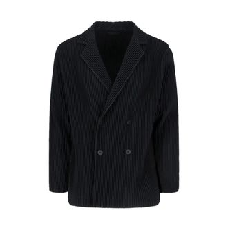 Issey Miyake Heren, Jassen, Zwart, Maat: XL Leer