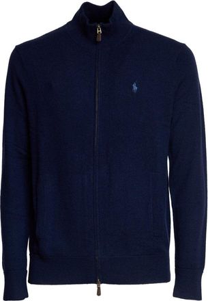 Polo Ralph Lauren Rws Merino Wool Zip-Up Sweater