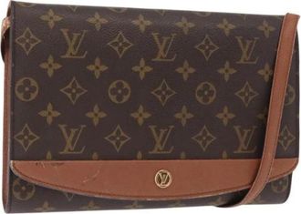 Louis Vuitton Pre-owned Cross Body Bags, female, Brown, Size: ONE SIZE Pre-owned Canvas Cross Body Bag