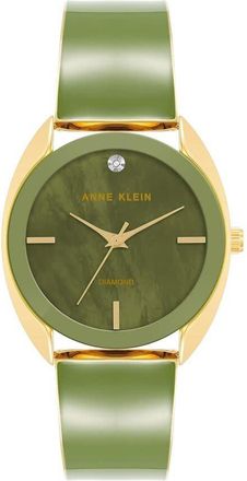 Anne Klein Classic Green Dial Ladies Watch AK-4040GPGN