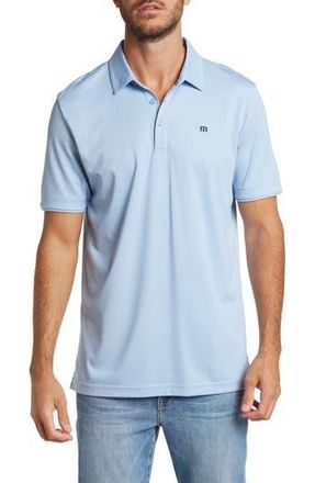 Travis Mathew Excursion Knit Polo in Heather Blue at Nordstrom Rack, Size X-Large