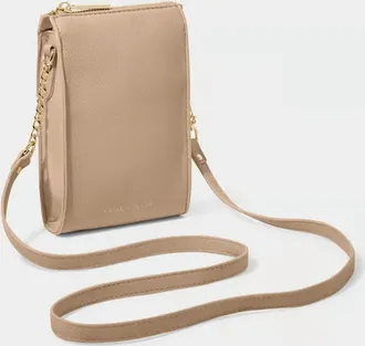 Katie Loxton Womens Lana Slim Crossbody Bag In Soft Tan
