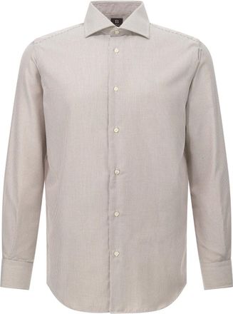 Boggi Milano Overhemden, Heren, Beige, 3Xl, Formal Shirts