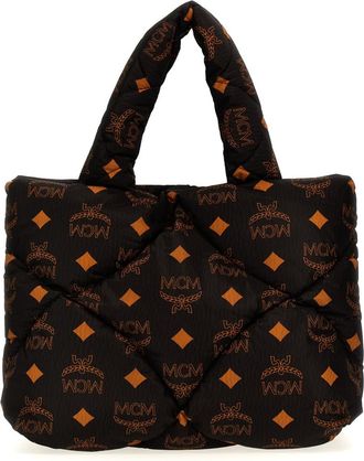 MCM Black Mnchen Tote Bag