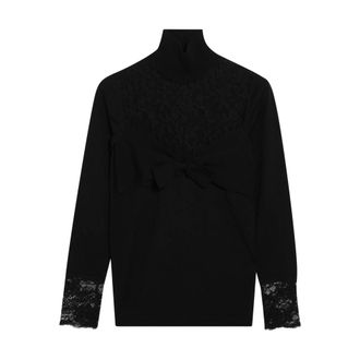 Valentino Garavani Wool Jumper with lace