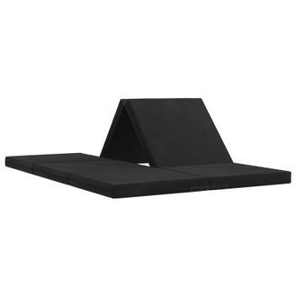 vidaXL Sof&aacute; Cama Plegable 140 X 67 X 45 Cm Negro Vidaxl