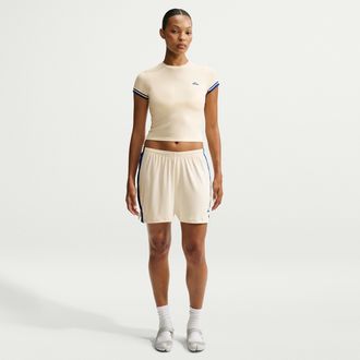 Nike Womens SKIMS Stretch Knit Shorts in White | IU2213-108