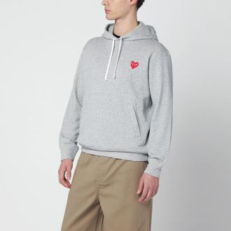 Comme Des Gar&ccedil;ons Grauer Baumwoll-Hoodie