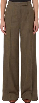 Max Mara Green Regular Flared Pant
