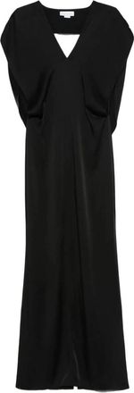 Stella McCartney V-hals Maxijurk - Dames - Maxi kleedjes - Zwart - XS - Kleedjes