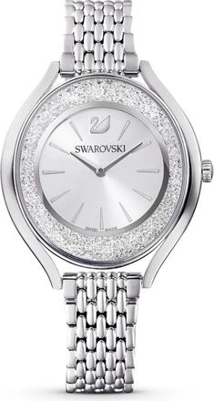 Swarovski Elegante Zilveren Glamour Horloge - Dames - Horloges - Grijs - ONE Size - Accessoires