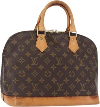 Louis Vuitton Pre-owned Handbag - Dames - Vintage Handtas - Bruin - ONE Size - Leer - Vintage