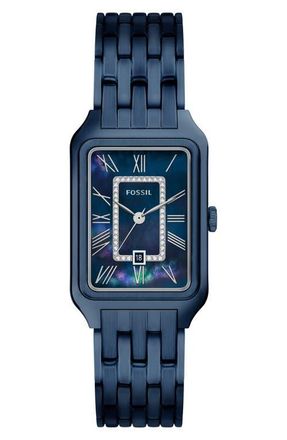 Fossil Raquel Navy Bracelet Watch, 26mm x 40mm at Nordstrom