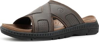 Nunn Bush Laguna Slide Sandal Lightweight and Comfortable Mens Sandals Brown : 13 W (EE), Synthetic