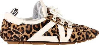 Louis Vuitton Louis Vuitton LV Sneakerina sneakers met dierenprint van ponyhaar