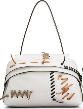 Tod's Small Wave Shoulder Bag in White at Nordstrom