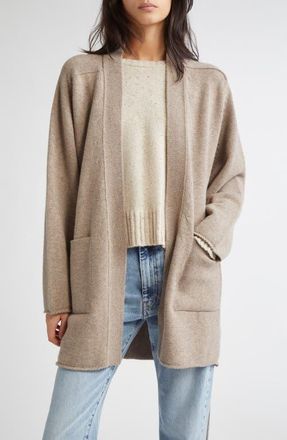 Johnstons of Elgin Relaxed Fit Belted Donegal Cashmere Cardigan in Peregrine Donegal at Nordstrom, Size X-Small