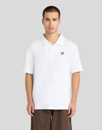 Lyle & Scott Lyle And Scott Mens Relaxed Cotton Jersey Polo Shirt - White - Size: 38