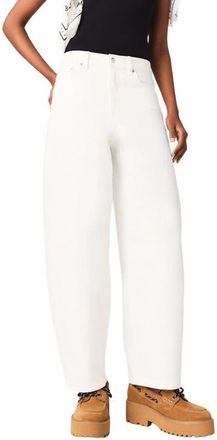 Maje Balloon jeans in White at Nordstrom, Size 36 Eu