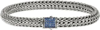 John Hardy sterling silver Icon sapphire bracelet