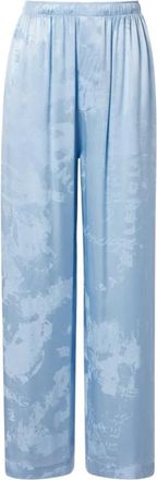 Balenciaga Wide Broeken - Dames - Wijde Broeken - Blauw - L - Broeken