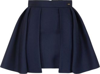 Elisabetta Franchi Rokken, Dames, Blauw, XL, Wol, Cool Wool Miniskirt