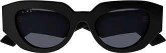 Gucci Sunglasses Gg1421 S 001 Black/Dark Gray Unisex