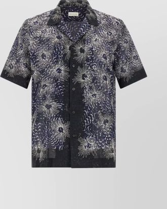 Dries Van Noten floral print lightweight short sleeve shirt