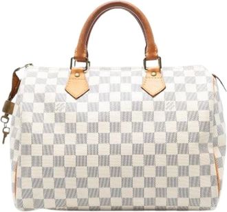 Louis Vuitton Pre-owned Handbags, female, White, Size: ONE SIZE Pre-owned Vintage Canvas Handbag