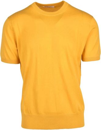 KANGRA Pullover met ronde hals - Heren - Ronde hals truien - Geel - L - Katoen - Truien & Vesten