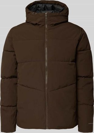 Jack & Jones Jack & Jones Steppjacke mit Kapuze in Dunkelbraun, Größe XXL